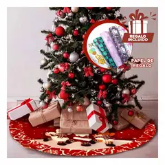 ANIMALIA - Piso de Arbol para Decorar 1m Borde a Raya Y+Papel de Regalo