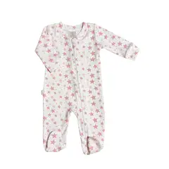 WAWA PIMA - PIJAMA BEBÉ NIÑA CON PIE ALGODÓN PIMA - ROSE DREAMS