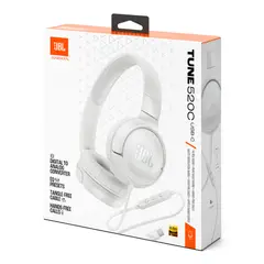 JBL - AUDIFONOS TUNE 520C COLOR BLANCO - CONECTOR USB C - HI RES