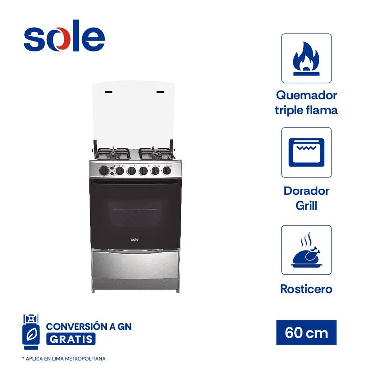 Cocina De Pie Varadero GLP 60cm 4 Hornillas