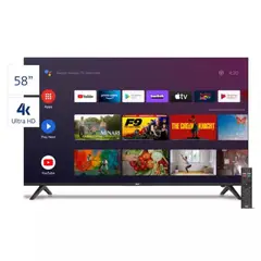 BGH - Televisor 58 UHD 4K SMART TV Android TV sin bordes B5824UK6AIP
