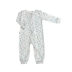 WAWA PIMA - PIJAMA BEBE NIÑO SIN PIE LIGHT BLUE STAR