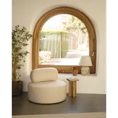 VENTITAS HOME - Butaca Minimalista Dandelion Color Beige Claro