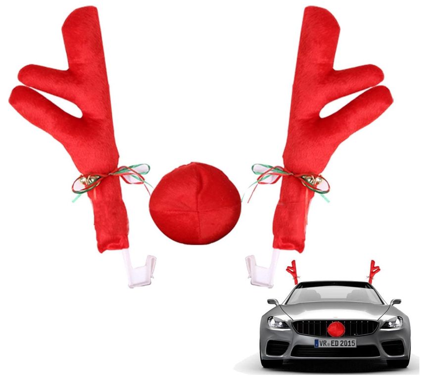 KIT RENO PARA CARRO - DECORACION NAVIDEÑA