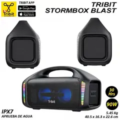 TRIBIT - Parlante Bluetooth StormBox Blast 90W Negro