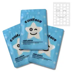 GENERICO - 3 pack de parches de acné estrella transparente - 108 unidades -- Coolface