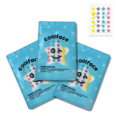 GENERICO - 3 pack parches de acné de estrellas de colores - 72 unidades -- Coolface