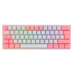 REDRAGON - Teclado FIZZ PRO Wireless Spanish K616-RGB-PW WHITEPINK