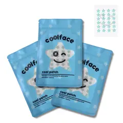 GENERICO - 3 packs parches de acné de estrellas holograficasy - 72 unidades -- Coolface