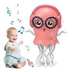 GENERICO - JUGUETE MUSICAL EDUCATIVO PARA BEBES CON MOVIMIENTO AUTOMATICO Y LUCES LED MEDUSA BAILARINA