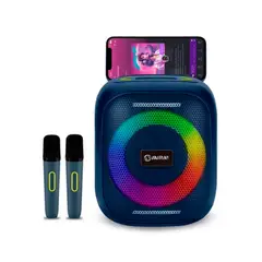 MIRAY - PARLANTE PORTÁTIL C- BLUETOOTH Y TWS USB RADIO AZUL PN PMBT-87A