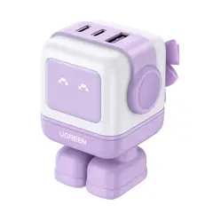 UGREEN - Cargador 65W 3 Puertos GAN Con Pantalla LED