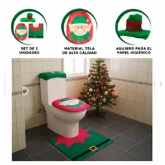 GENERICO - Set de 3 piezas de baño de Navidad
