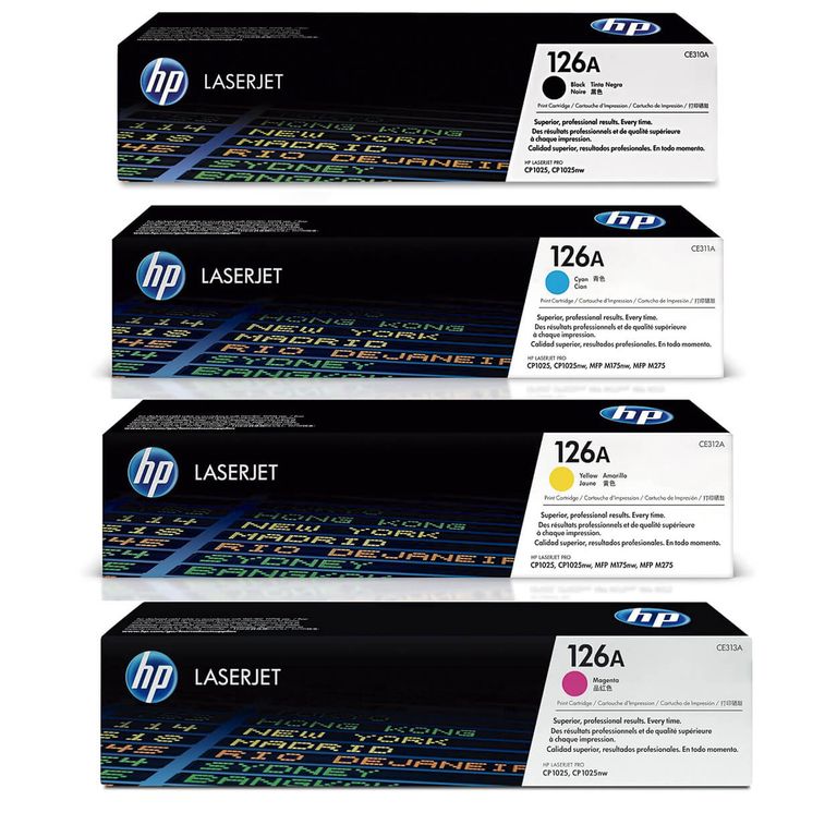 TONER 126A PACK COMPLETO CP1025 ORIGINAL