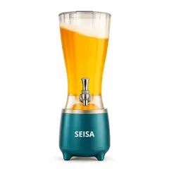 SEISA - Parlante Bluetooth LED YX-S9866 RGB con Dispensador 2.5 L Tipo Cañón de Cerveza para Fiestas