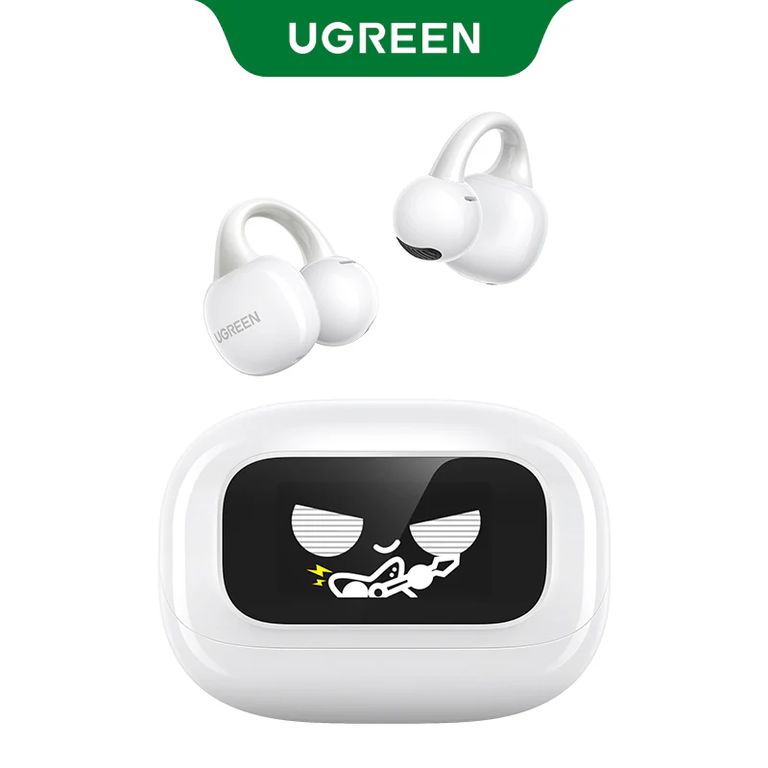 Audifono Clipbuds Deportivo Bluetooth 5,4 con Pantalla y Estuche Interactivo