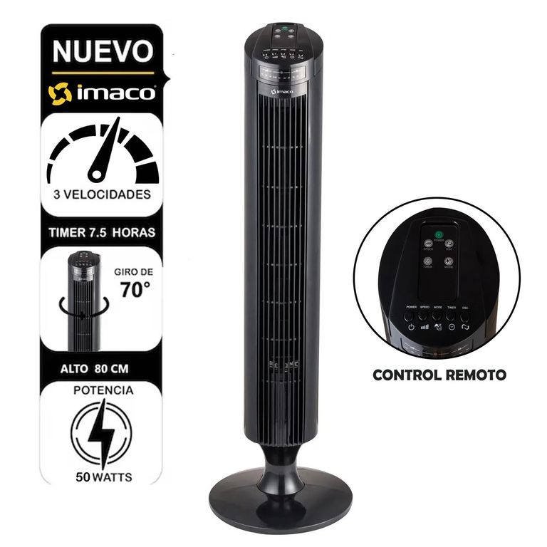 Ventilador Torre C Control Remoto TF3645 50W