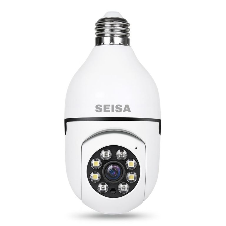 Cámara Foco WiFi 1080P Full HD con Visión Nocturna Detección de Movimiento y Audio 360°
