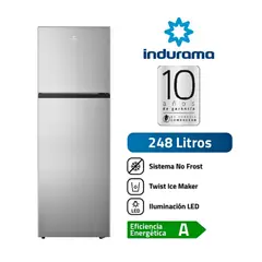 INDURAMA - Refrigeradora 248 Litros Top Mount RI-389 Croma