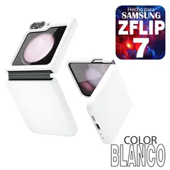 GENERICO - Silicone Case Compatible para Samsung Zflip 7 Blanco