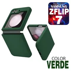 GENERICO - Case Silicone Compatible para Samsung Zflip 7 Verde