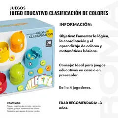 GENERICO - JUEGO EDUCATIVO CLASIFICACIÓN DE COLORES
