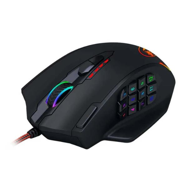 Mouse Gamer Impact M908 Con 18 botones RGB