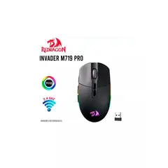REDRAGON - Mouse INVADER PRO M719RGB Wireless BLACK