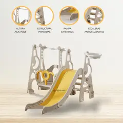 BABY KITS - Tobogán con columpio «FUNKA» Yellow