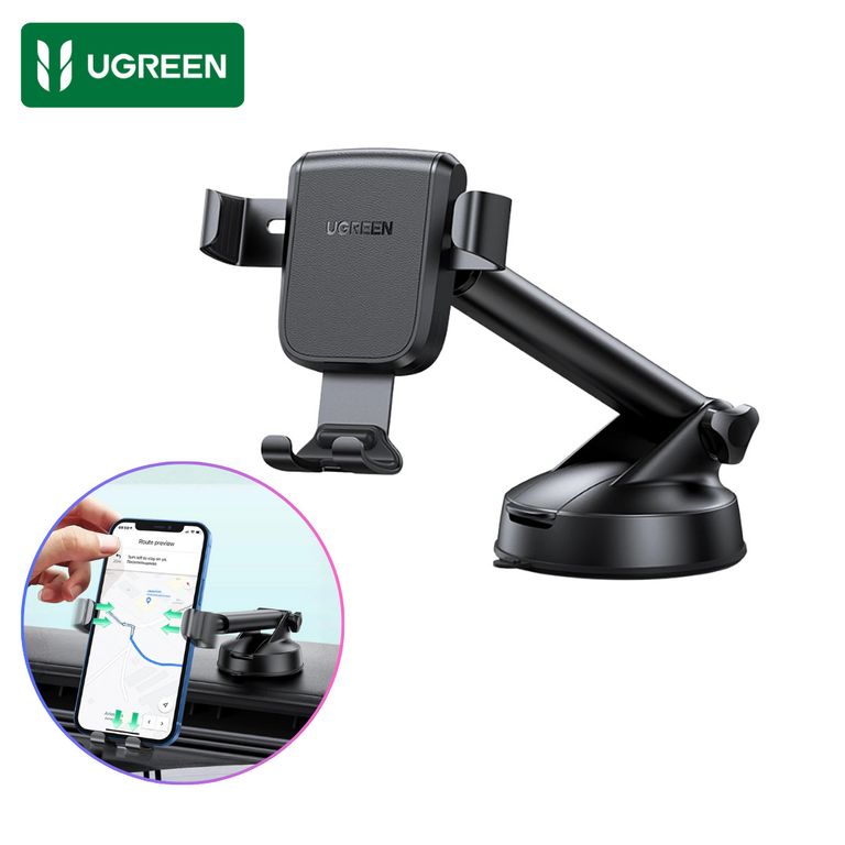 Soporte para Celular de Auto LP200 con Succión y Rotación 360°