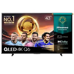 HISENSE - TV 43 QLED 4K UHD Vidaa 43Q6QV
