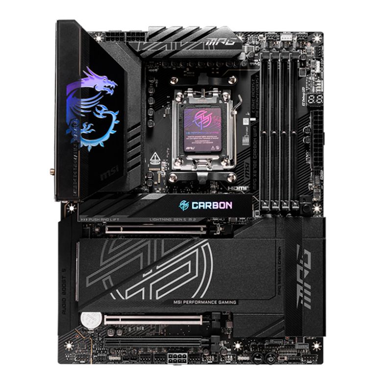 MOTHERBOARD MPG X870E CARBON WIFI CHIPSET AMD X870E SOCKET AMD AM5 ATX