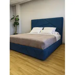 GENERICO - CAMA BOX TARIMA FAUSTI QUEEN AZUL