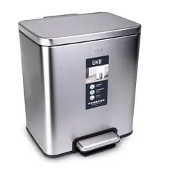 EKO - Papelera con pedal de Acero Inoxidable 20L 333x42 cm