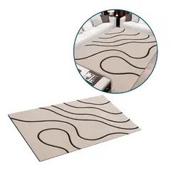 BUYPAL - Alfombra Diseño Japones Moderna 160x230cm Sala Cocina Habitacion