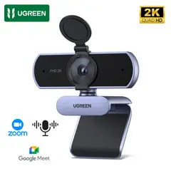 UGREEN - Camara Web Webcam 2k 30fps Full Hd con Micrófono Dual PC Laptop