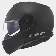 LS2 - CASCO MOTO ABATIBLE NEGRO FF908 STROBE II ECER-2206