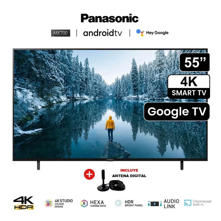 Televisor 55 TC-55MX700P LED 4K UHD Smart + Antena Digital