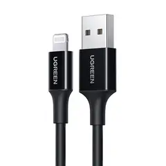 UGREEN - Cable USB a Lightning 20w 1 Metro iPhone iPad Color Negro