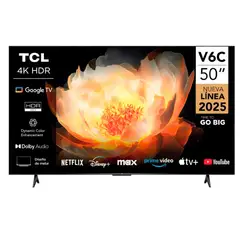 TCL - Televisor 50" 50V6C LED UHD 4K Smart TV