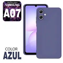GENERICO - Case Silicone Compatible para Samsung A07 Azul