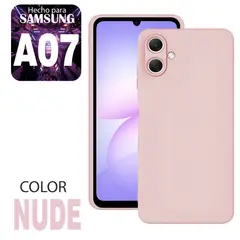 GENERICO - Case Silicone Compatible para Samsung A07 Nude