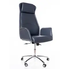 INIUS - Silla Gerencial Reclinable 135° y Resitente 150kg Cid Color Azul Acero