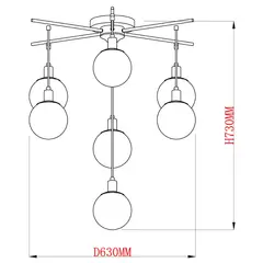 LUMINIKA - Lámpara Colgante Calta Black