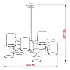 LUMINIKA - Lámpara Colgante Umbra Black