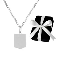 GENERICO - Collar Sporting Cristal Plata 925 Medalla Regalo Unisex