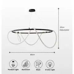 GENERICO - Lámpara Colgante Led Black 50W