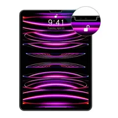 GENERICO - Mica vidrio templado para ipad pro 129 del 2018, 2020, m1 y m2