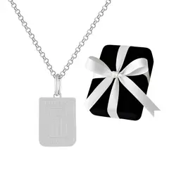 GENERICO - Collar Alianza Lima Plata 925 Medalla Regalo Unisex