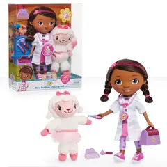 DISNEY - Muñeca Doctora Juguetes con Oveja Lambie